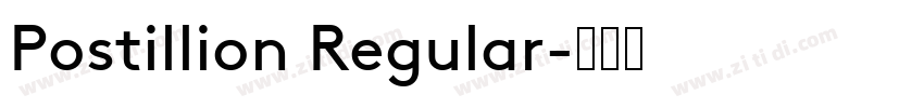 Postillion Regular字体转换